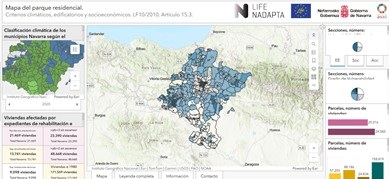 Mapa del parque residencial
